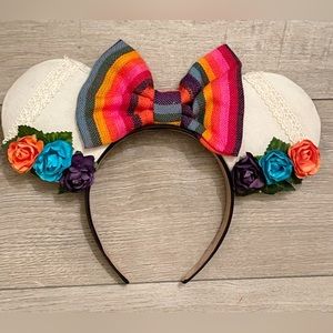 Handmade Mama Coco Mexican Floral Inspired Mouse Ears